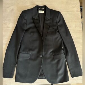 Saint Laurent Classic Le Smoking Black Jacket Euro Size 36